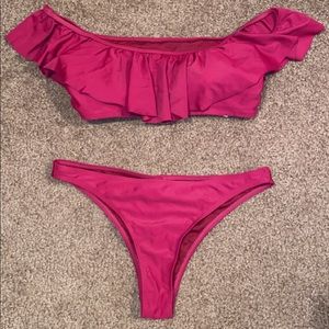 Off the shoulder swimsuit